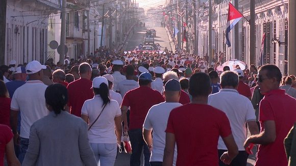 Peregrinación al cementerio de Cienfuegos. Foto: 5 de Septiembre.