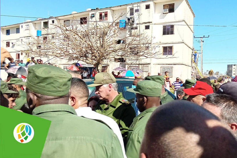 Ratifica Díaz Canel en Pinar del Río voluntad gubernamental para apoyar a los territorios afectados por el huracán Ian