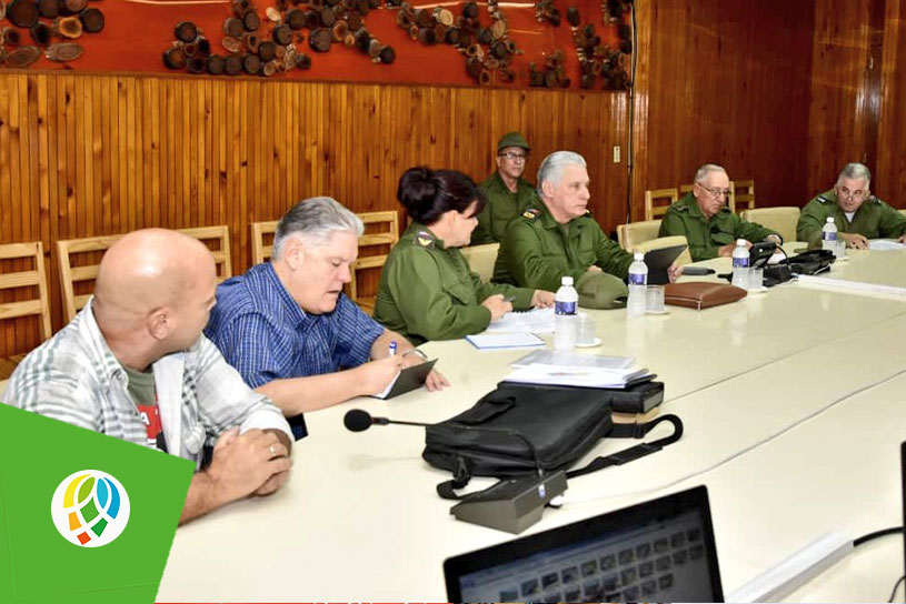 Constata Díaz-Canel labores de recuperación en Pinar del Río