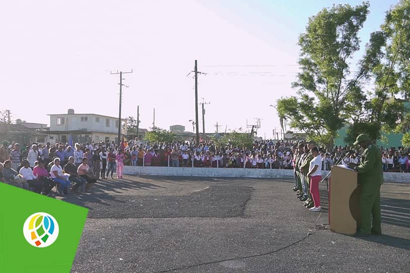 Tributo en Consolación del Sur a los caídos por la defensa