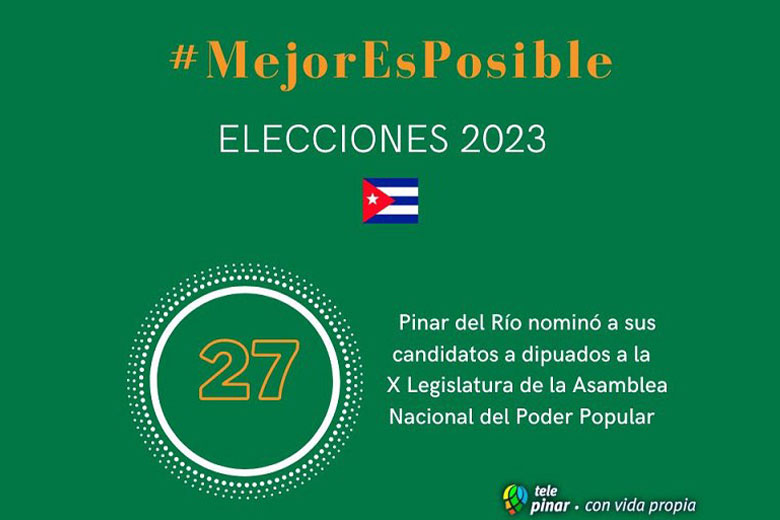 Listado de candidatos al Parlamento cubano por Pinar del Río
