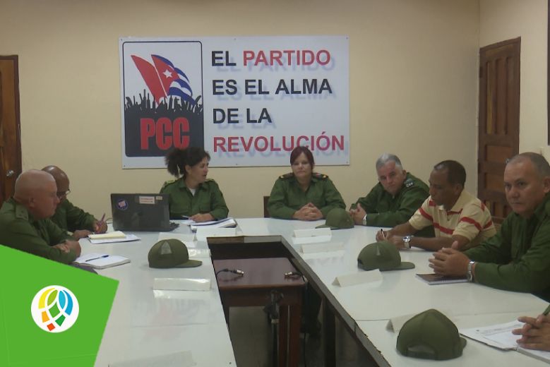 Presidenta del Consejo de Defensa Provincia Yamilé Ramos Cordero preside las acciones del Ejercicio Meteoro 2023.