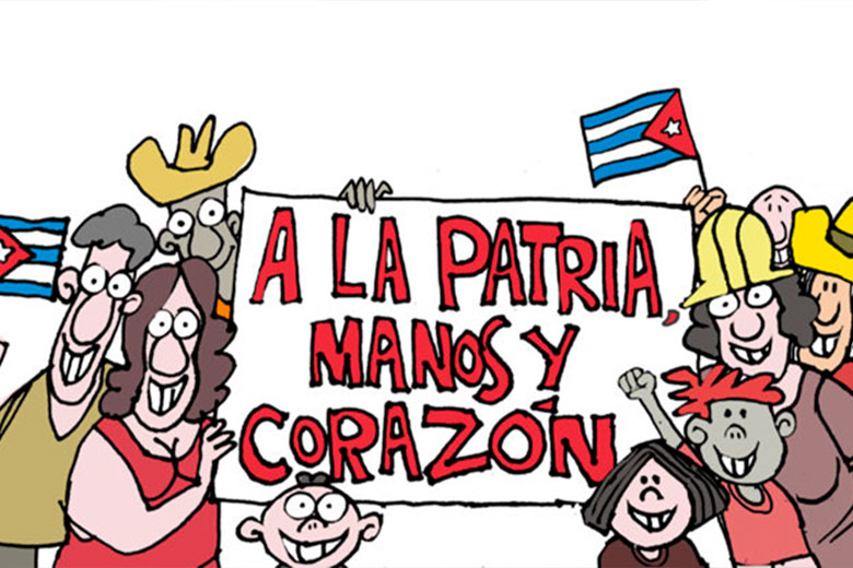 Díaz-Canel: Poner manos y corazón a la patria