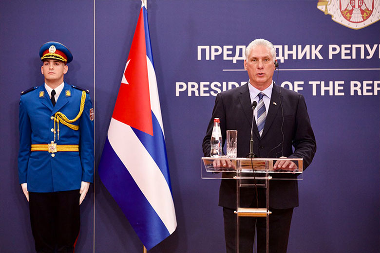 Expresa Díaz-Canel optimismo en futuro de relaciones Cuba-Serbia