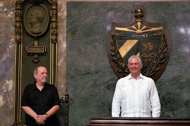 Díaz-Canel en homenaje a Silvio en Universidad de La Habana (+Fotos)