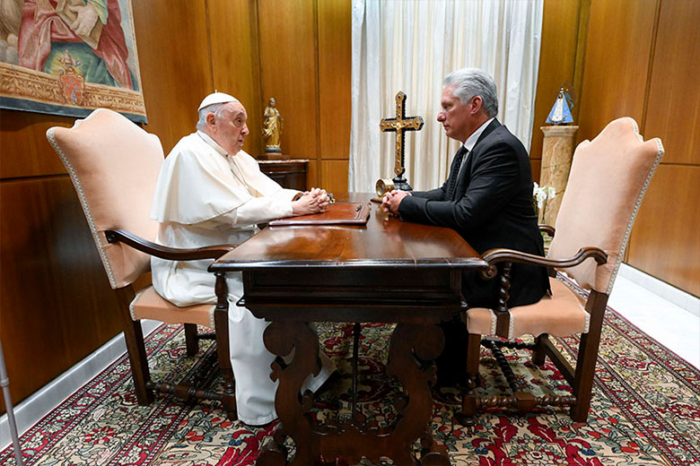 Díaz-Canel en El Vaticano (+Fotos)