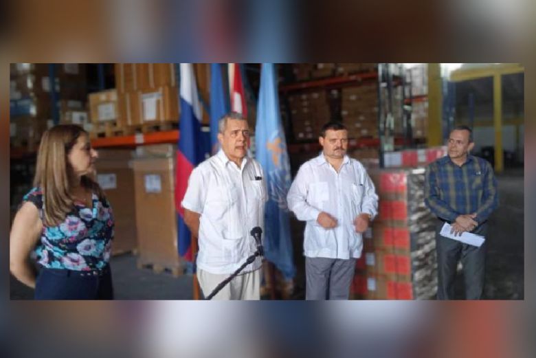 El encargado de negocios de la Embajada de la Federación de Rusia en Cuba, Serguei Oboznov, hizo énfasis en que el objetivo de esta donación es ayudar a Cuba a recuperarse del paso del huracán Ian en 2022 y a superar la situación actual del país