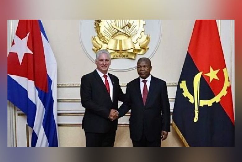 Miguel Díaz-Canel, valoró como fructíferas las conversaciones sostenidas este lunes con su homólogo angoleño, João Lourenço. Foto: Prensa Latina