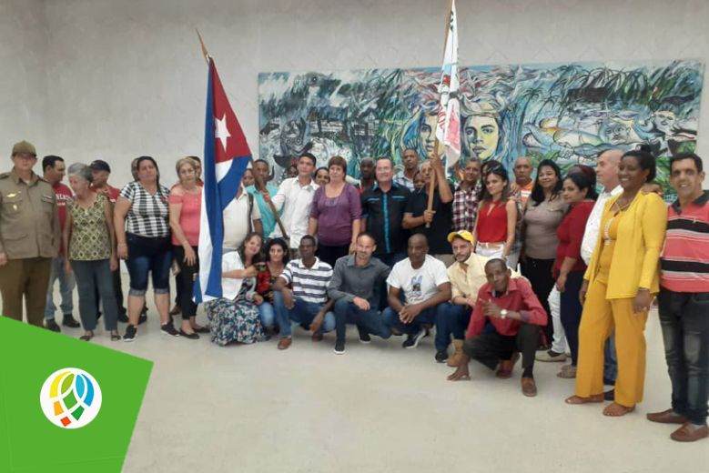Abanderan delegación de Pinar del Río que asistirá al X Congreso de los Comités de Defensa de la Revolución (CDR)