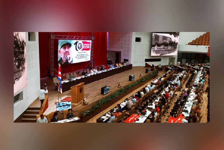 Sesión del Décimo Congreso de los CDR, en el Palacio de Convenciones de La Habana, el 28 de septiembre de 2023.