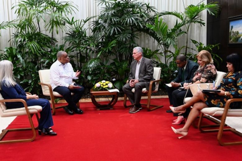 Primer Secretario del Comité Central del Partido Comunista y Presidente de la República agradeció la cooperación permanente con Cuba del Fondo de las Naciones Unidas para la Infancia y el compromiso de continuar proyectos conjuntos.