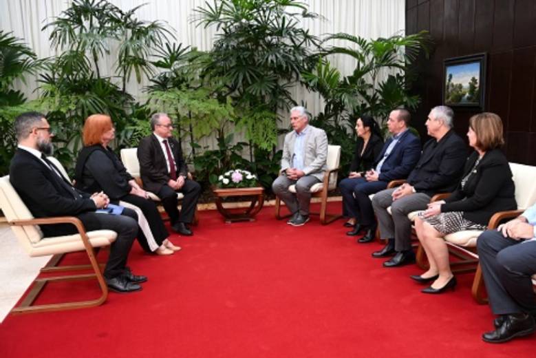 El jefe de Estado ponderó la relevancia de la visita, al estar dirigida a reactivar el Comité Gestor Binacional Cuba-Brasil.